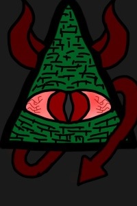 reptilian Annunaki all seeing eye illuminati nwo new world order symbol art wall paper iPhone iPod touch background 13 33 free mason Freemason masonry secret society